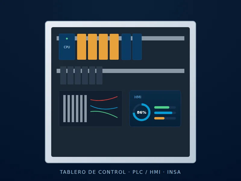 Tableros de control y PLC/HMI